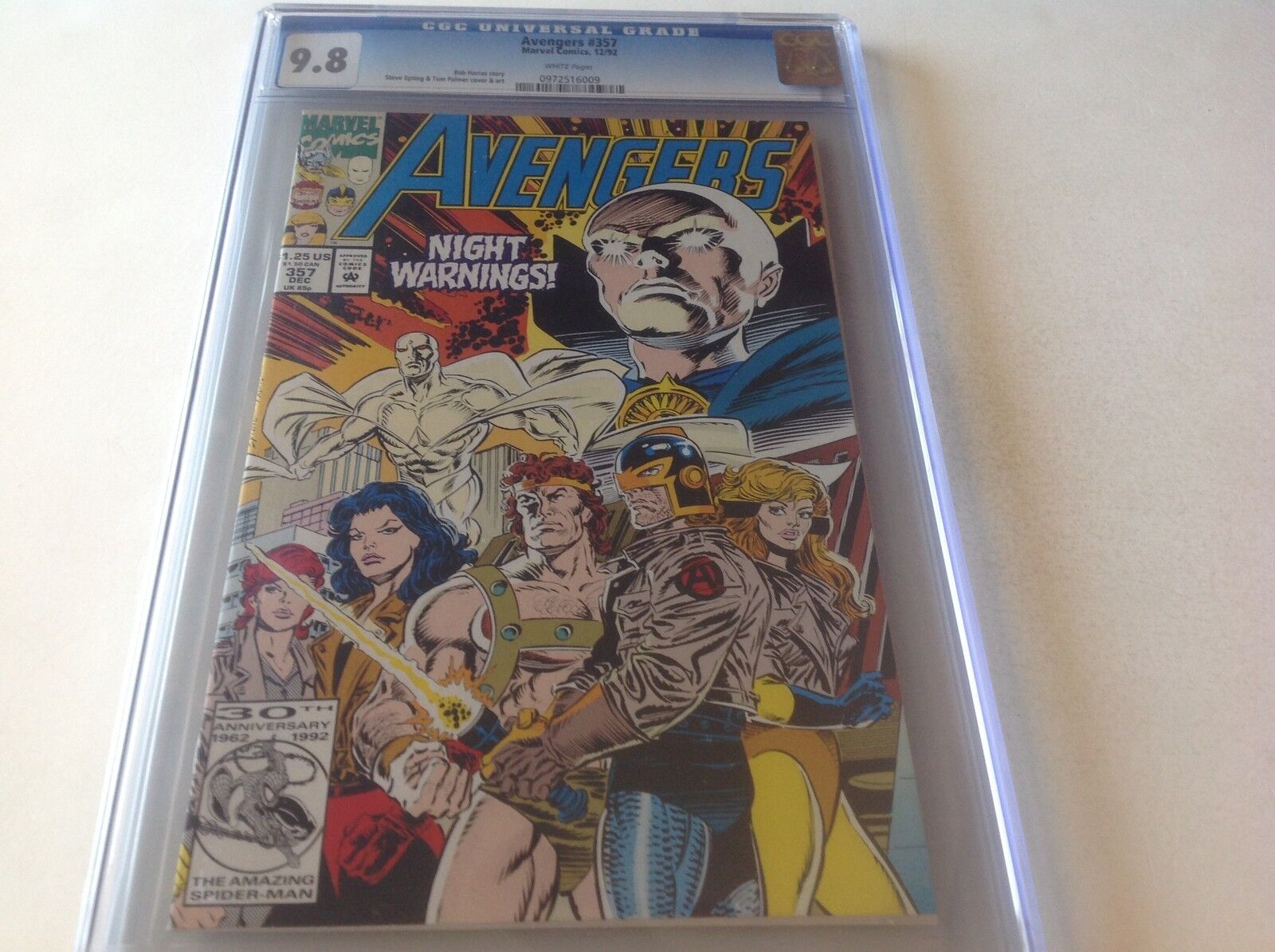 AVENGERS 357 CGC 9.8 WHITE PAGES WATCHER VISION BLACK KNIGHT MARVEL COMICS 1992