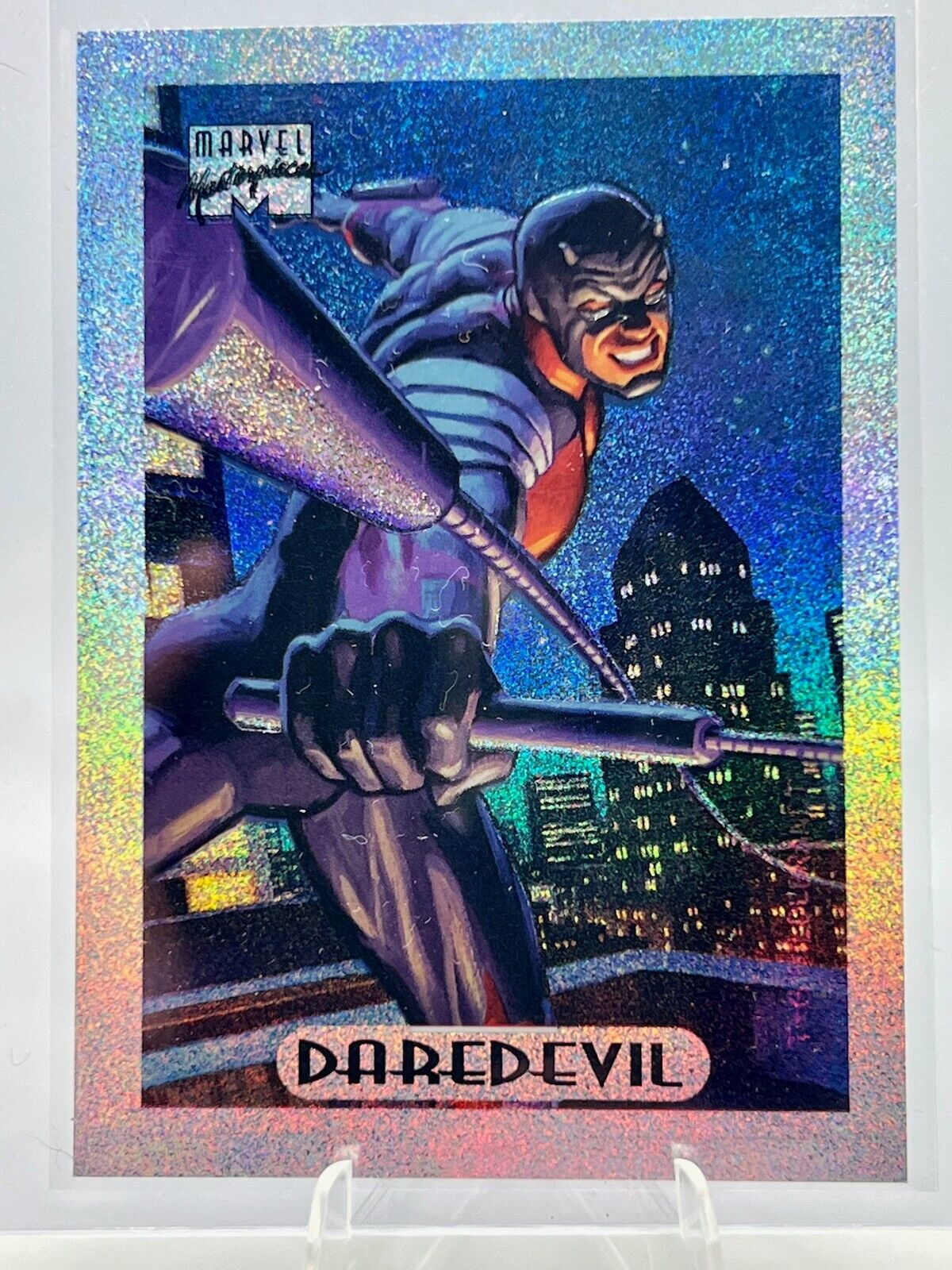 1994 Marvel Masterpieces Daredevil #3 Silver Holofoil MCU Raw/New Perfect Cond💥