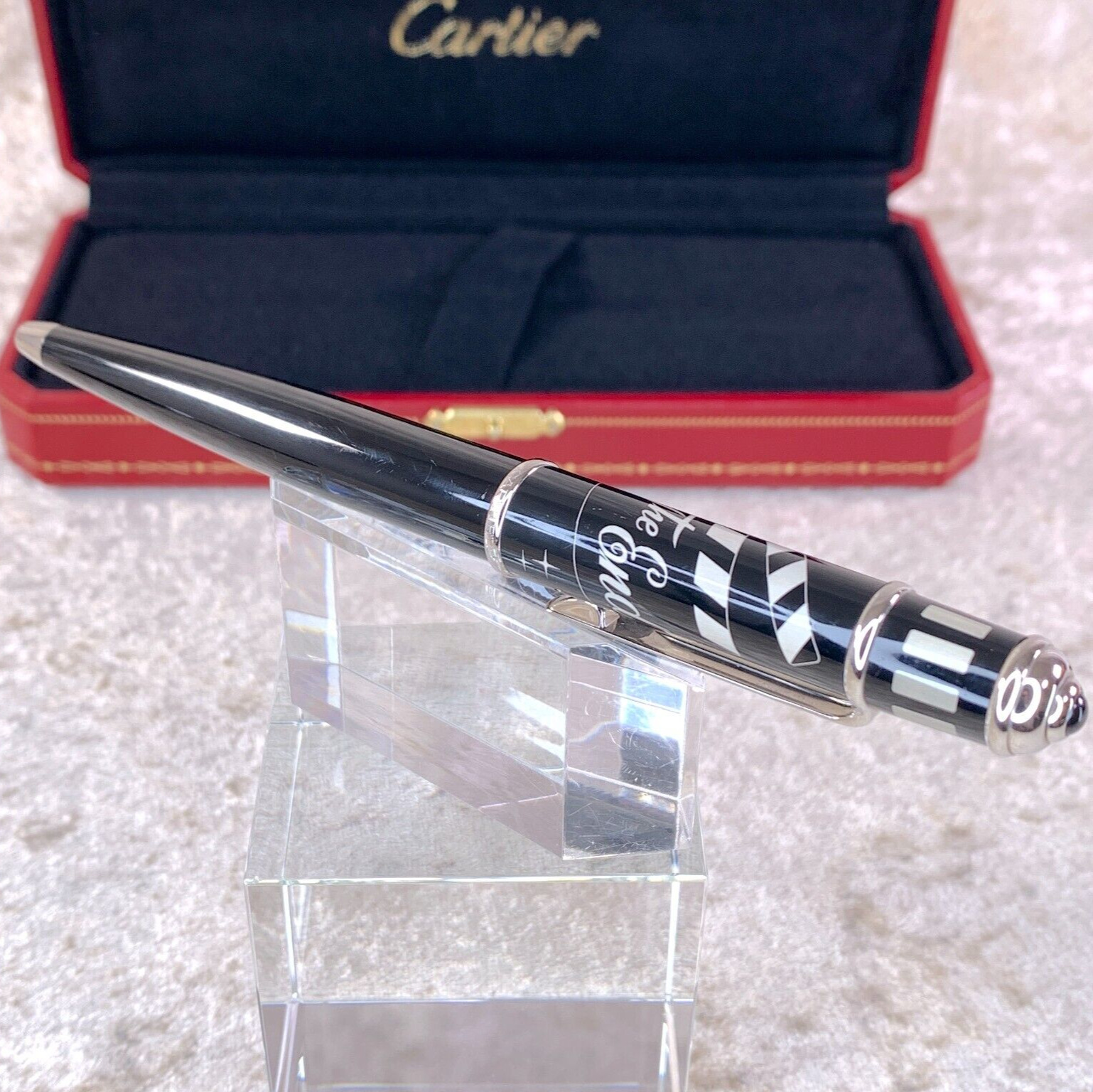 Authentic Cartier Ballpoint Pen Limited Edition Diabolo Cinema The End with Case