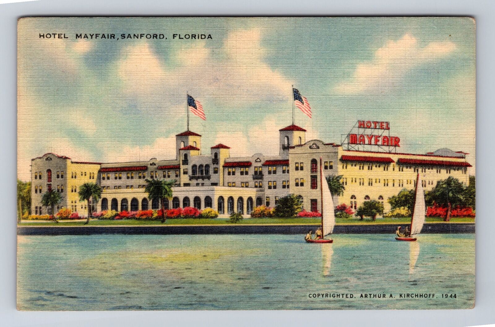 Sanford FL- Florida, Hotel Mayfair, Advertisement, Antique, Vintage Postcard