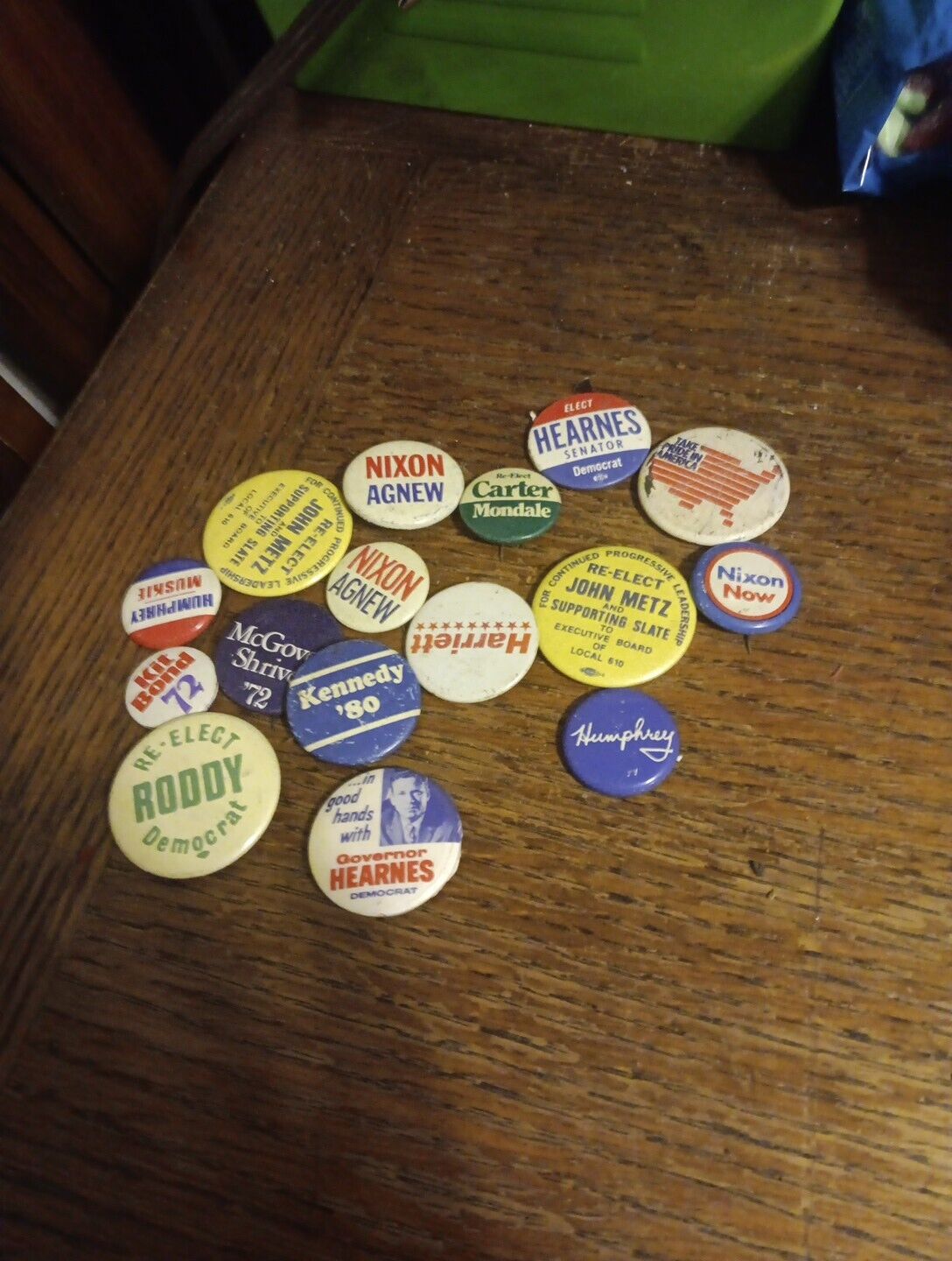 vintage presidential election pins