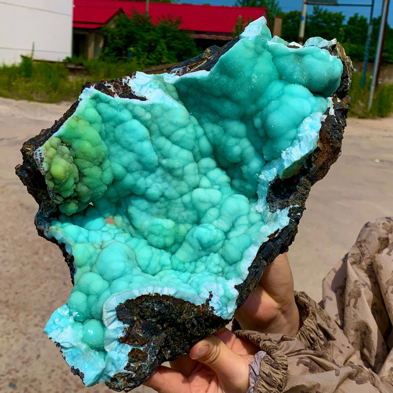 11.78LB   Natural beautiful blue texture stone mineral sample quartz crystal