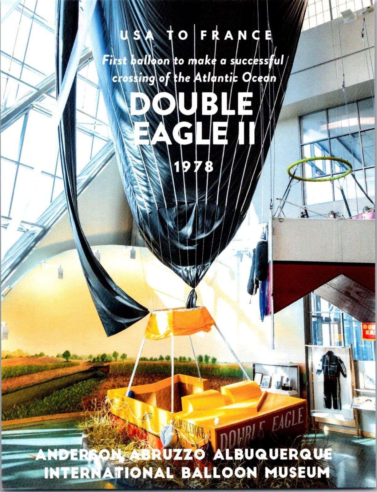 Double Eagle II Albuquerque New Mexico Hot Air Balloon Museum postcard