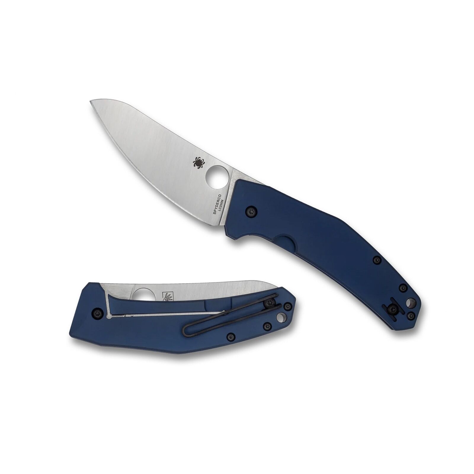 Spyderco C211TIPBL SpydieChef Blue Ti Plainedge Knife KnifeJoy Exclusive