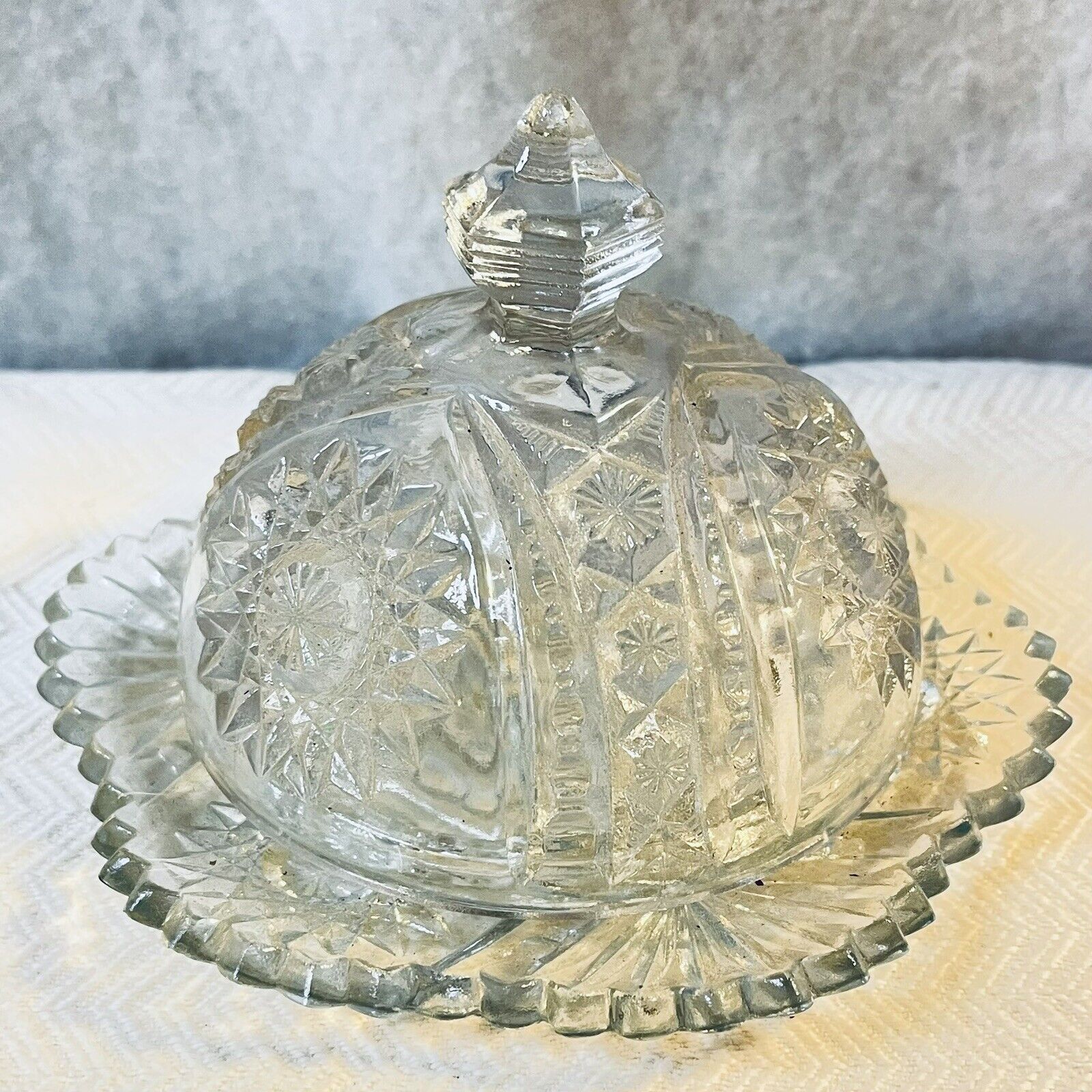 Antique Imperial Glass Co Covered Butter Dish EAPG Cloche