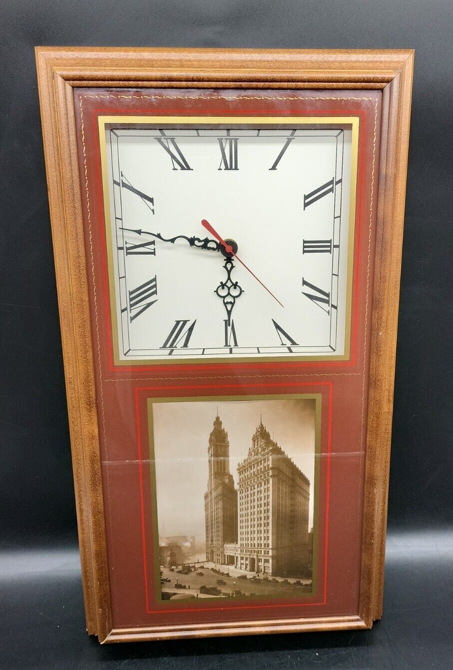 Chicago Wrigley’s Chewing Gum Building Wood Wall Clock 23\