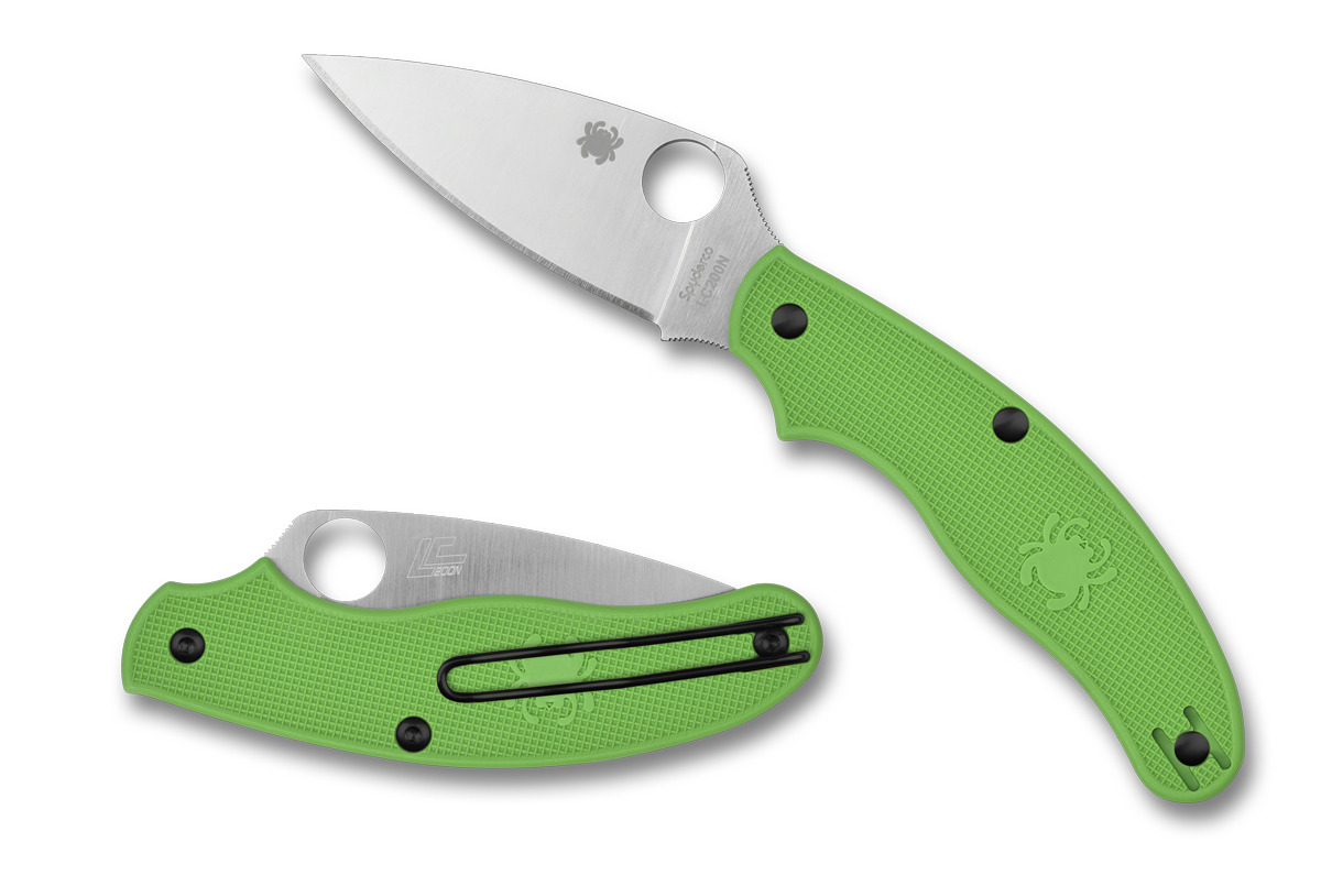 Spyderco Knives UK Penknife Salt C94PGR LC200N Green FRN