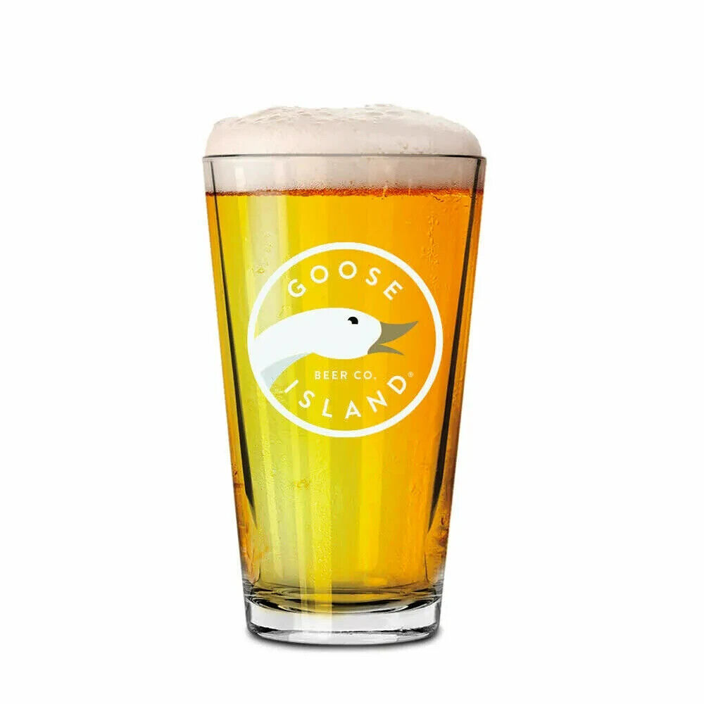 GOOSE ISLAND Beer Pint Glass Chicago Brewery Craft Brewing 16 Oz