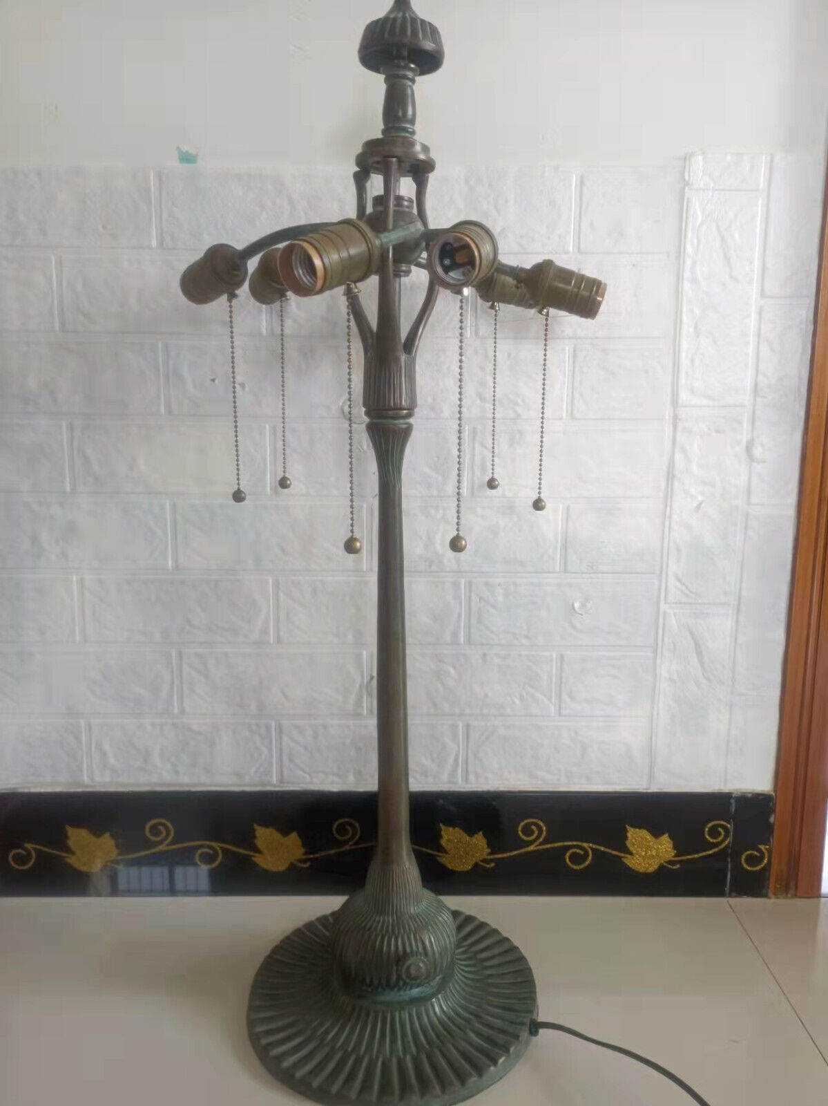 Tiffany Antique Replica,bronze lampstand