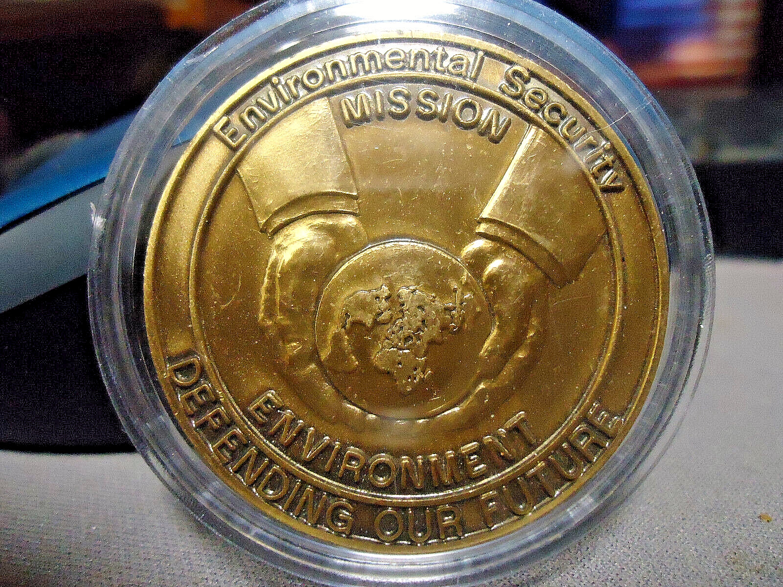 Deputy Under Sec. of Defense  Environment  Security  MISSION ENVIORMENT COIN