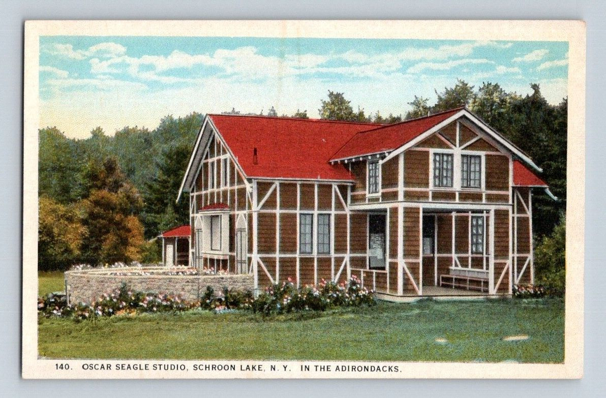 1920\'S. ADIRONDACKS, NY. OSCAR SEAGLE STUDIO. SCHROON LAKE, NY. POSTCARD HH21