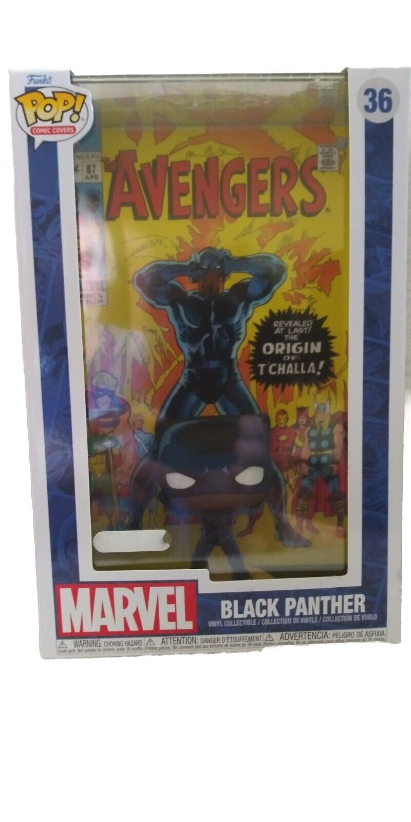 Funko Pop Comic Covers #36 Black Panther w/protector