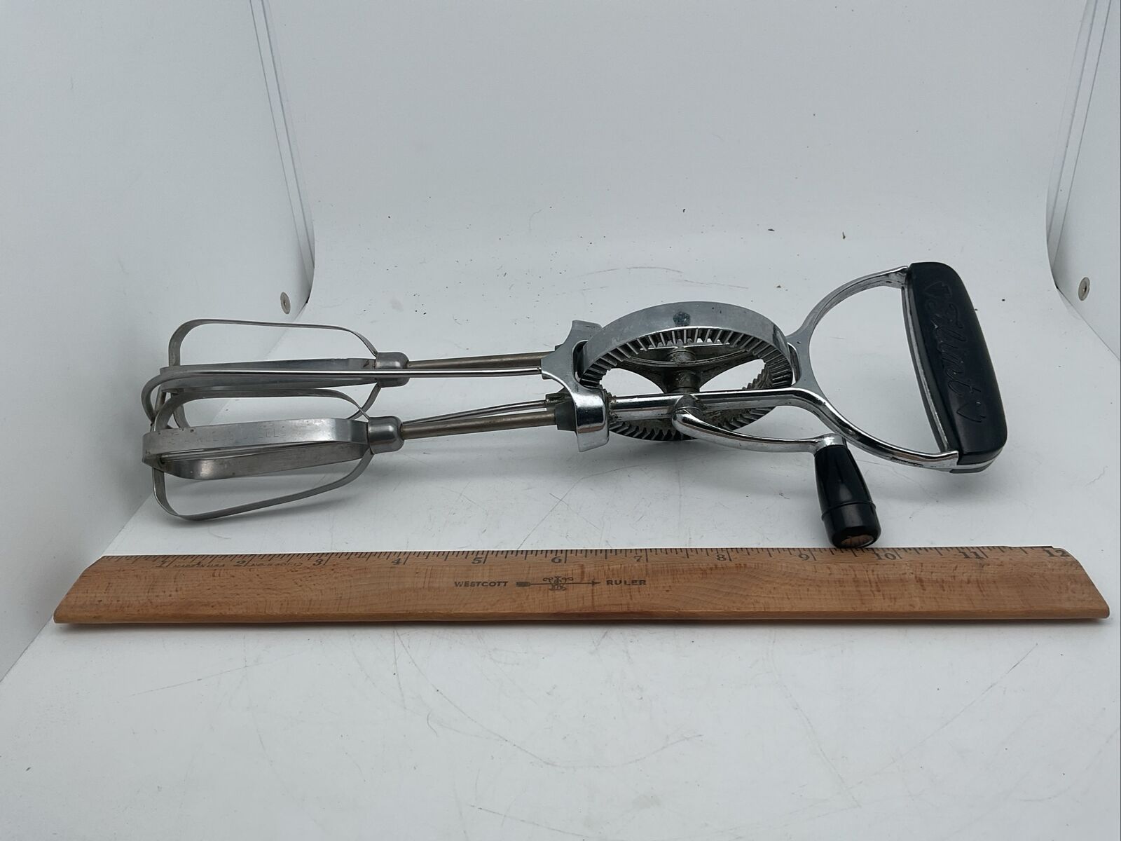 Vintage EKCO Best Egg Beater Mixer Handheld Mixer Stainless Steel Made in USA