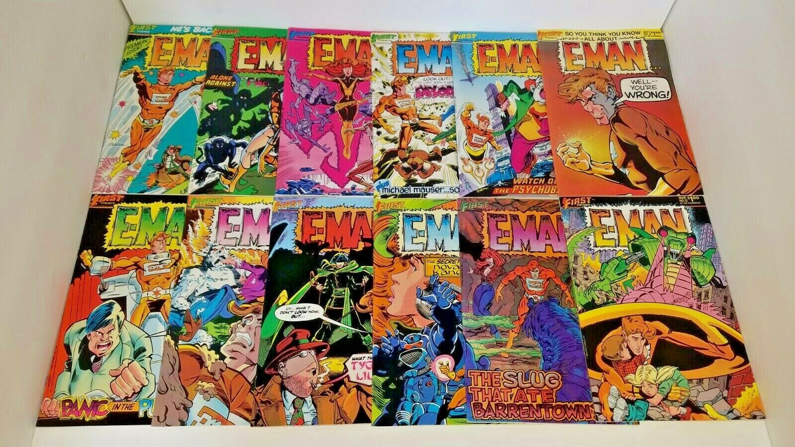 E-MAN COMICS (1983) 25 ISSUE COMPLETE SET 1-25 FIRST PUBLISHING