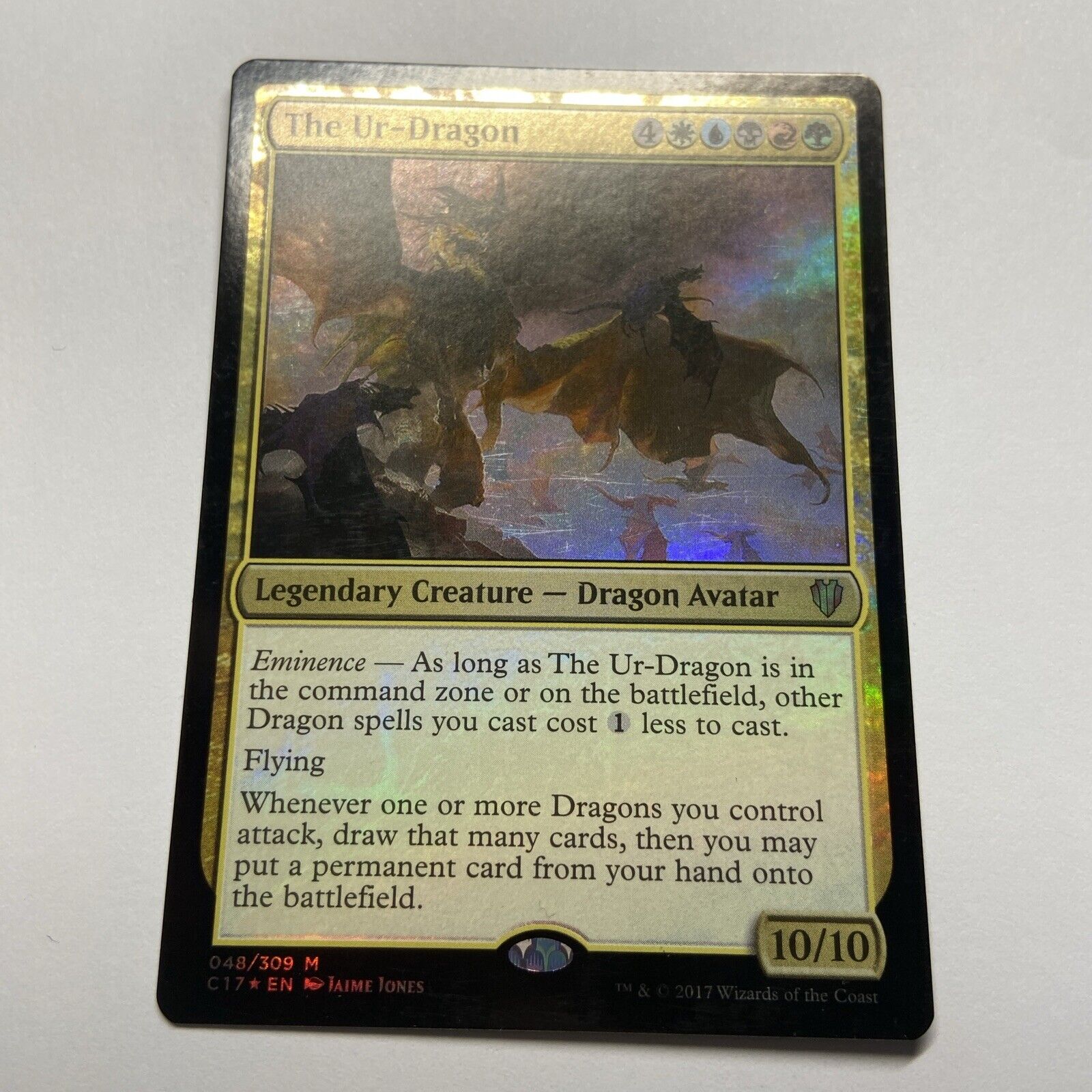 MTG - The Ur-Dragon - FOIL - Commander 2017 - Mythic Rare Multicoloured Card
