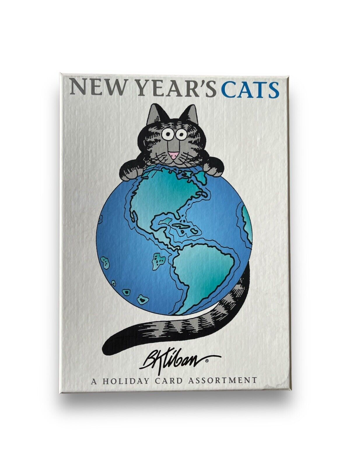 B Kliban Cats Happy Mew New Year\'s Unused 20 Greeting Cards + Envelopes CIB