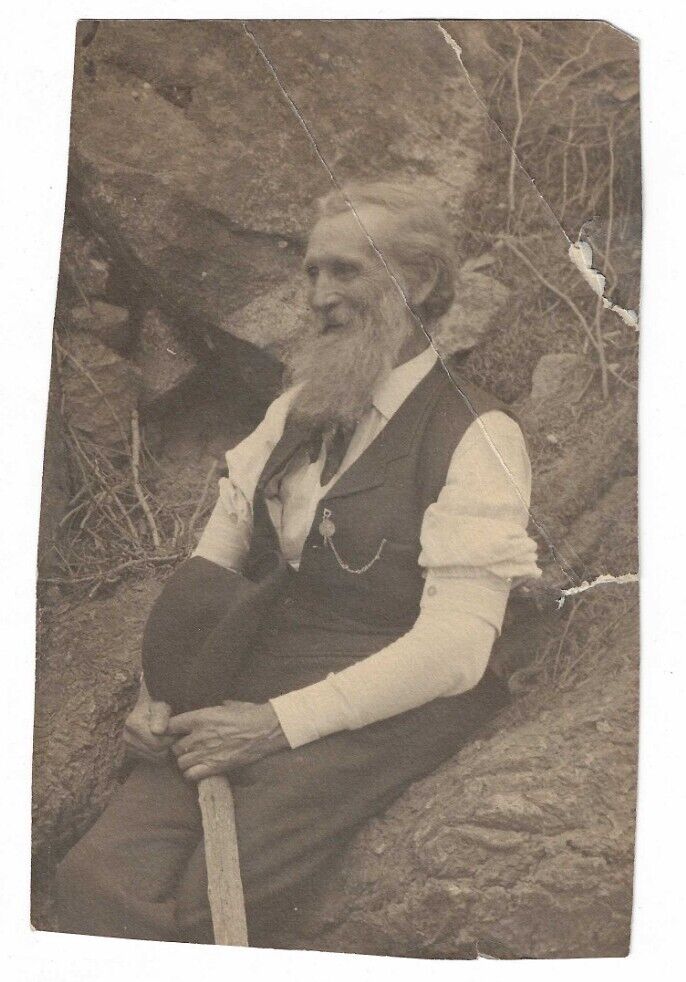 Original Ca. 1900s John Burroughs Naturalist Photo Portrait Antique Author
