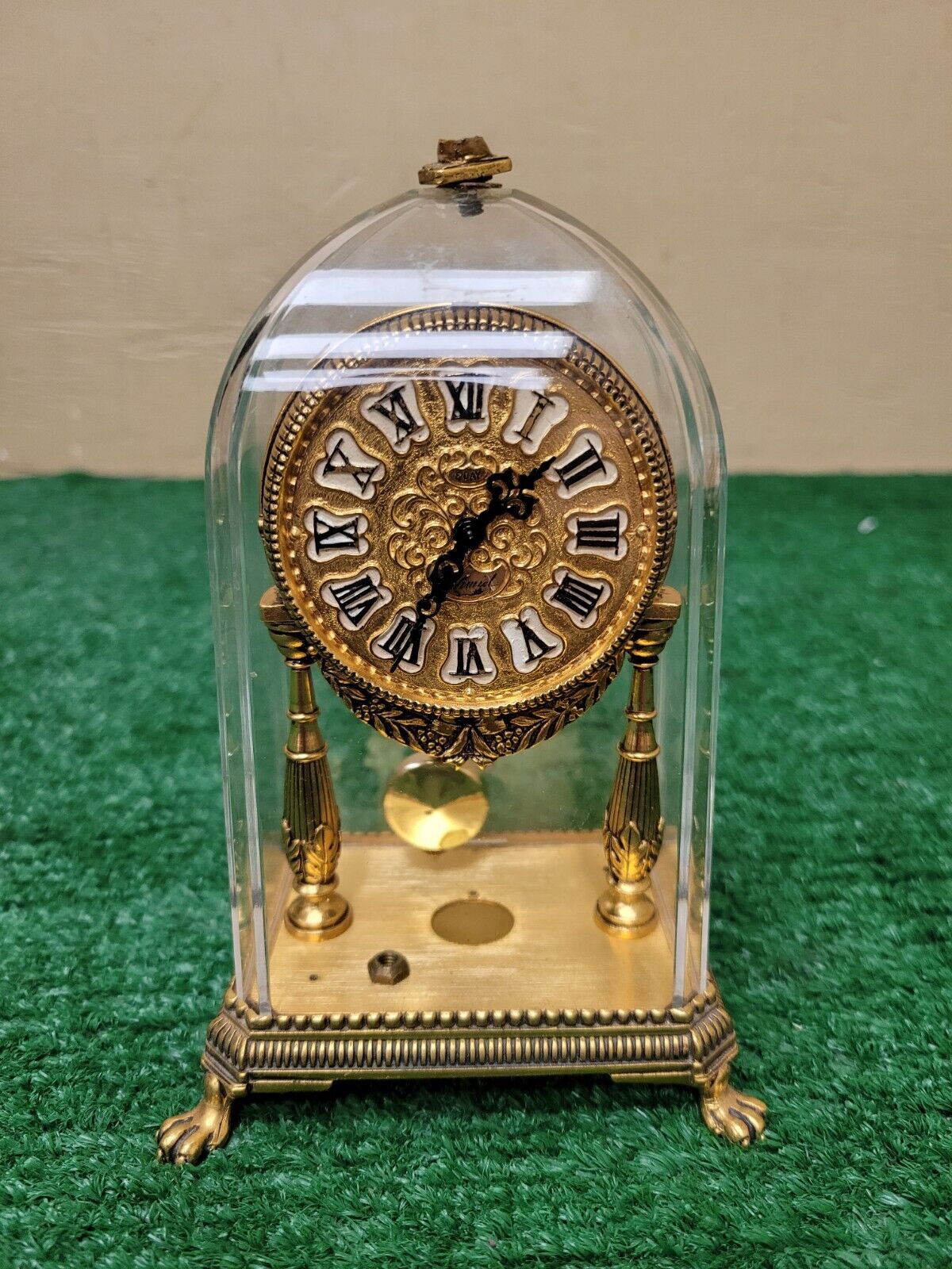 Vintage Schmid Schlenker West Germany Pendulum 8 DAY Clock WORKS (BFEB-04-091)