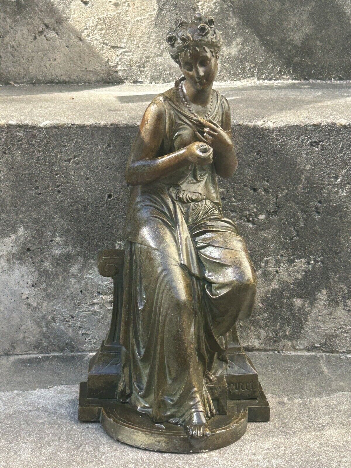 Bouret Bronze Sculpture Greek Goddess