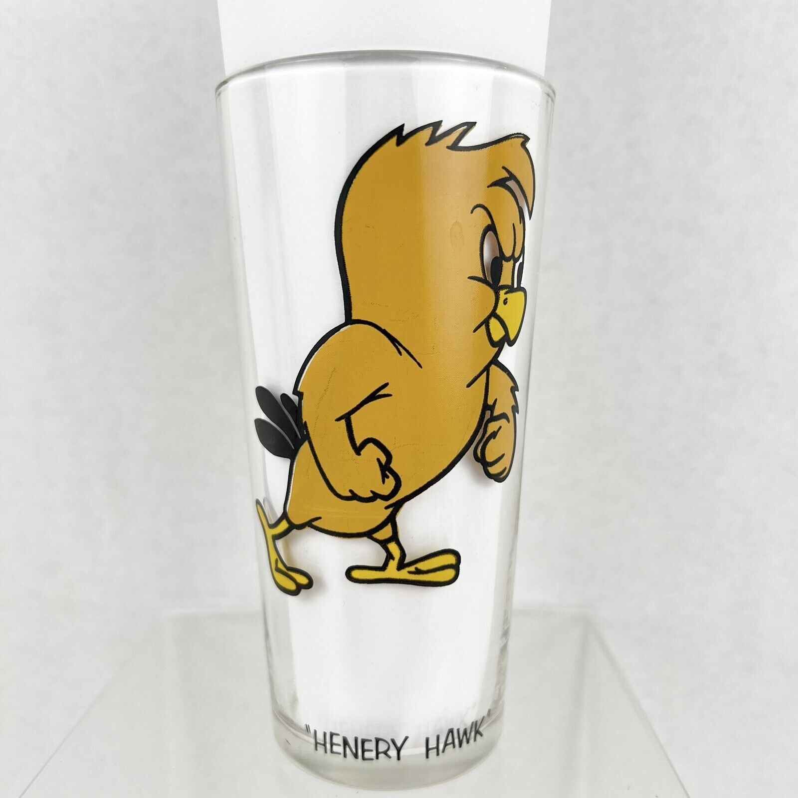Vintage 1973 Henery Hawk Pepsi Collector Series Glass Looney Tunes Cartoon Glass