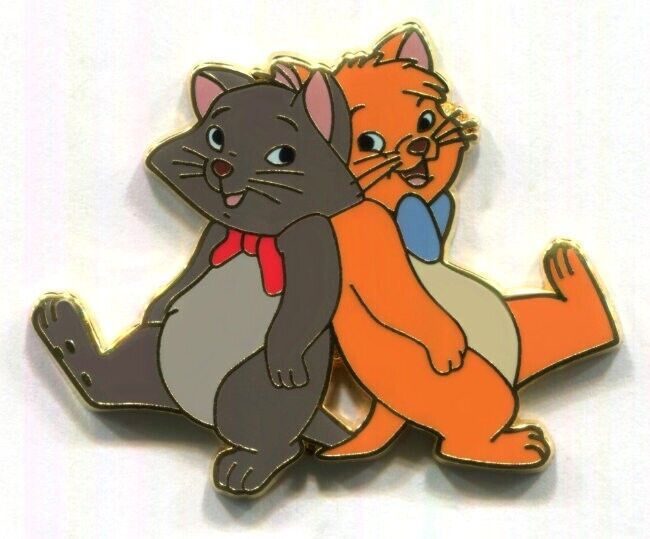Disney Pins Berlioz & Toulouse Dancing The Aristocats Booster Pin Disney Cats