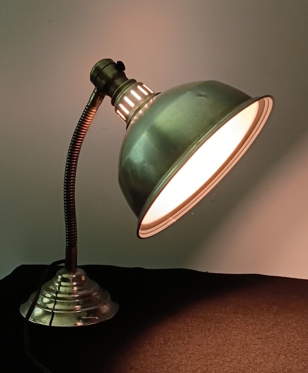 Vintage Industrial Work Shop Gooseneck Desk Lamp