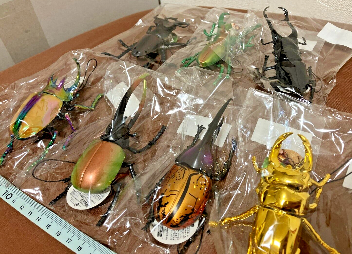 4.7in A Set of 7 Japan Exclusive Beetle Insect Figure Hercules Neptunus Stag New