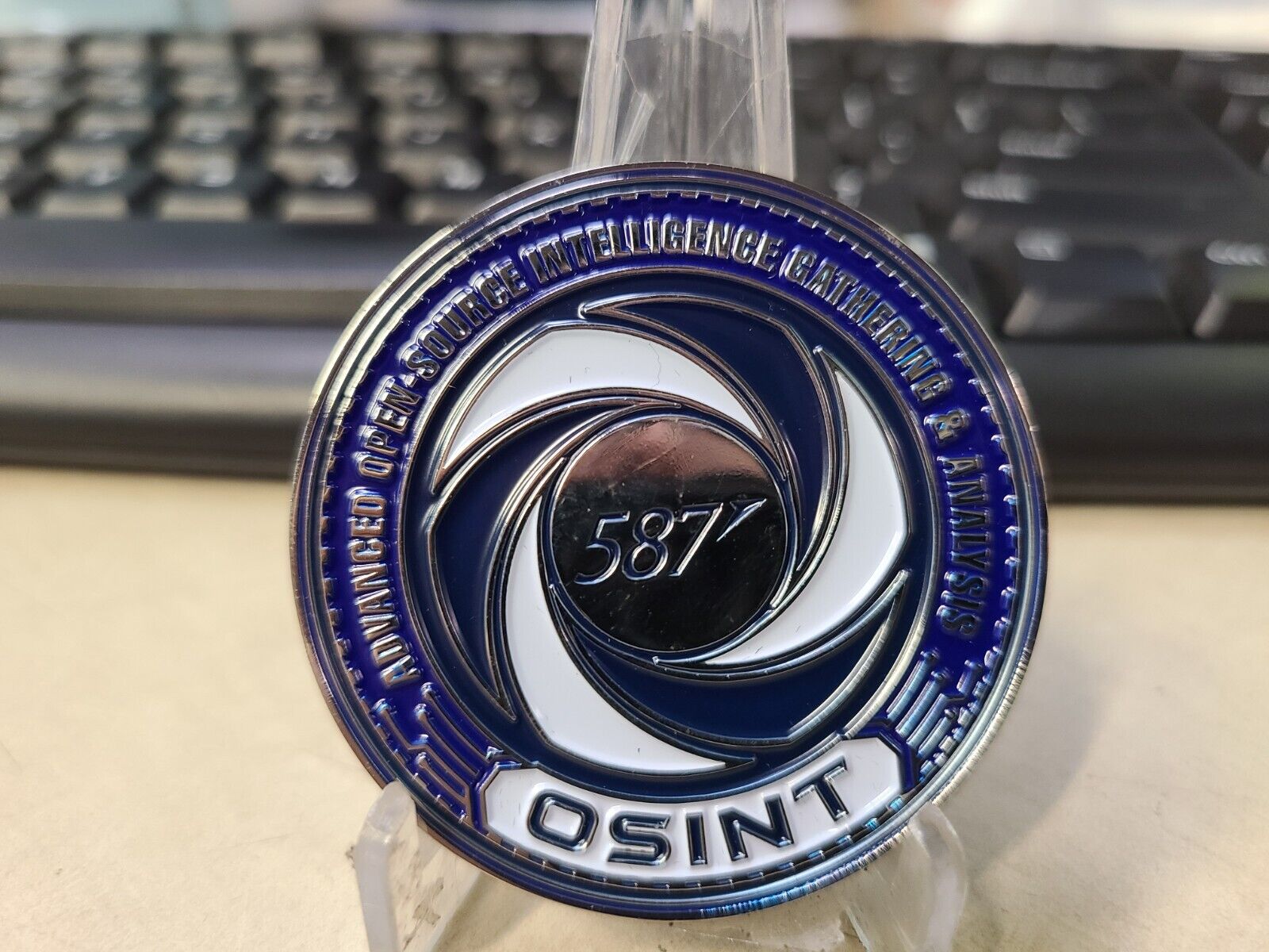SEC 587 OSINT Advanced Open Source Intelligence Challenge Coin