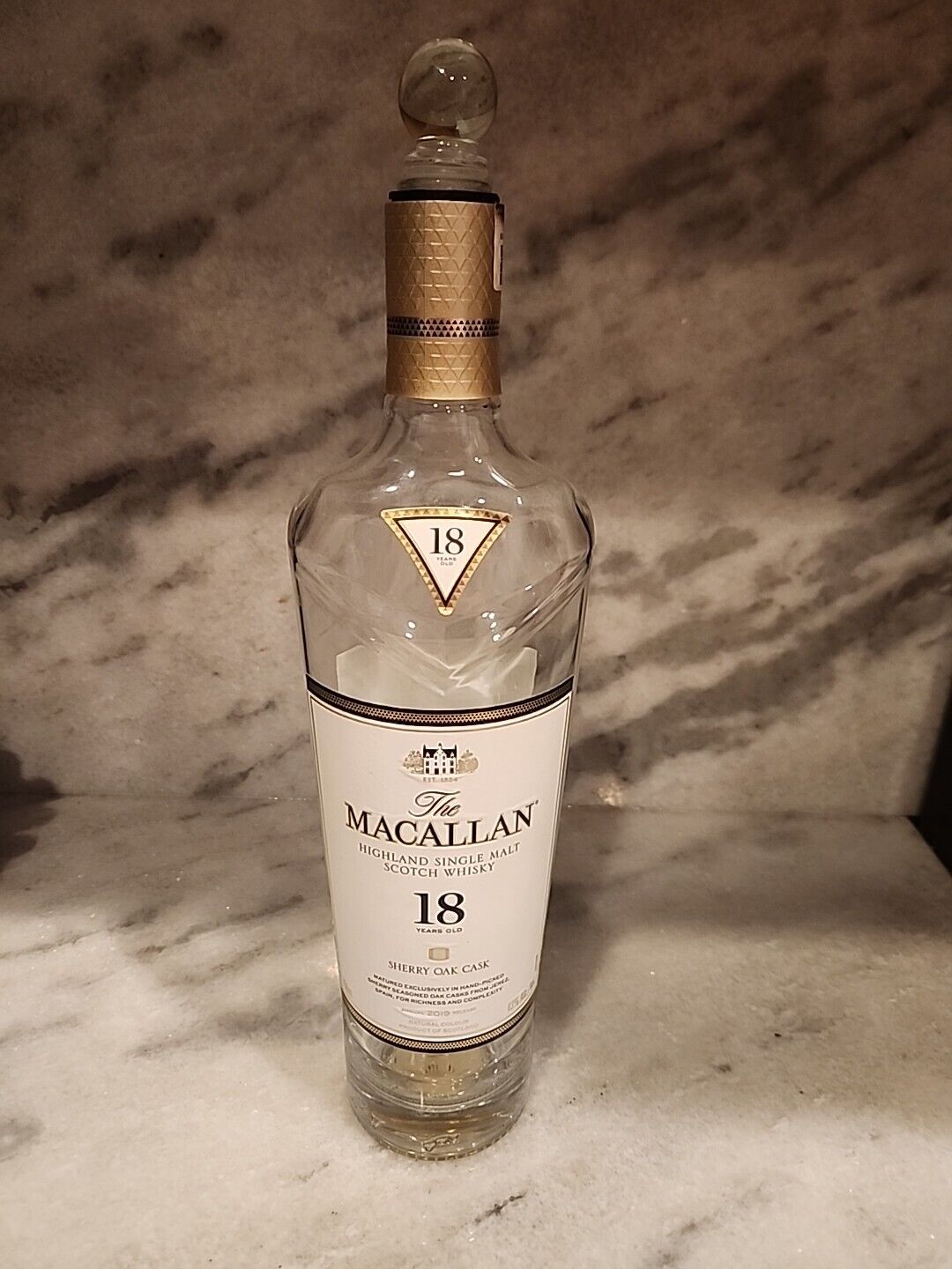 The Macallan 18 Years Old Scotch Whiskey Bottle Single Malt