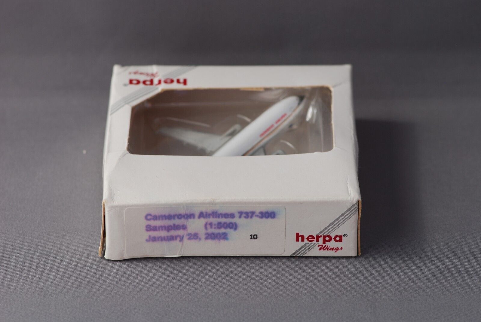 Cameroon Airlines B737-300 SAMPLE, Herpa Wings 1:500, TJ-CBG, never produced
