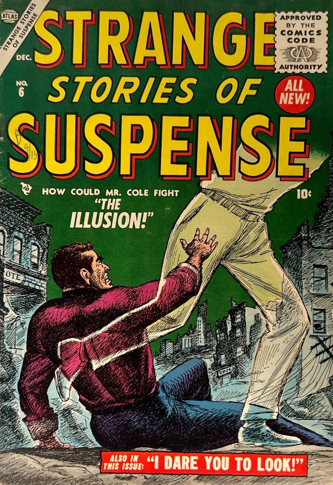 1955 STRANGE STORIES OF SUSPENSE COMIC..VOL.1..NO.6.ATLAS..GOLDEN HORROR/SCI-FI