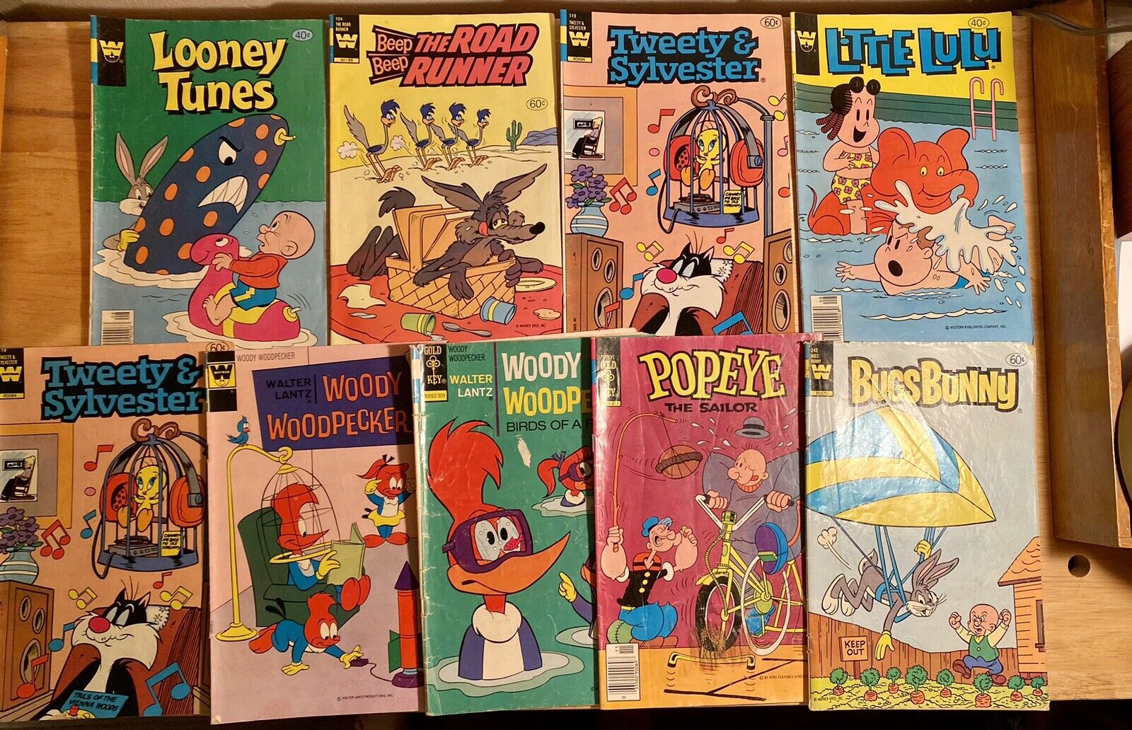 Vintage Looney Tunes Little Lulu Woody Woodpecker Comic Book Lot 1973-1983