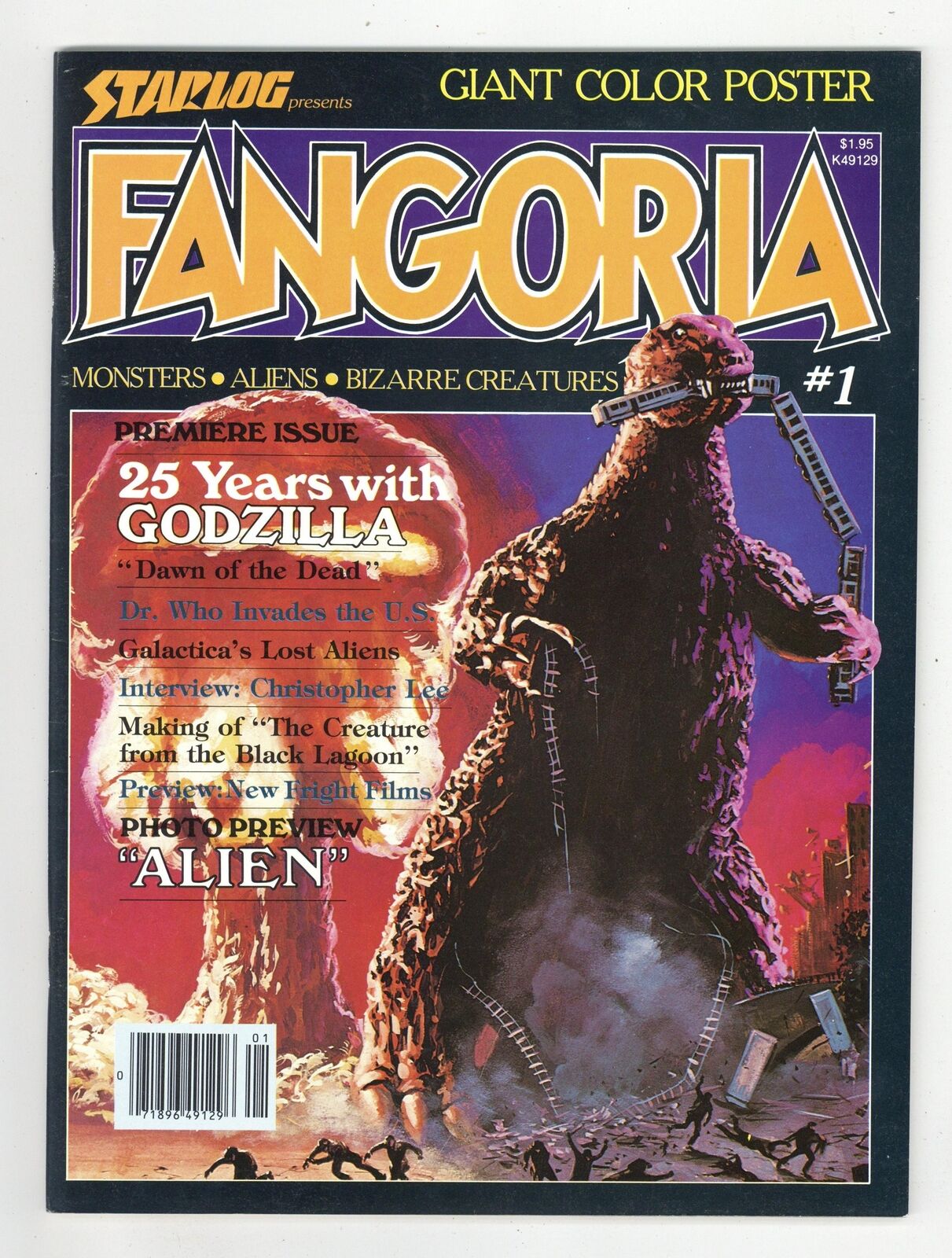 Fangoria 1st Series 1B Poster Not Included VF+ 8.5 1979