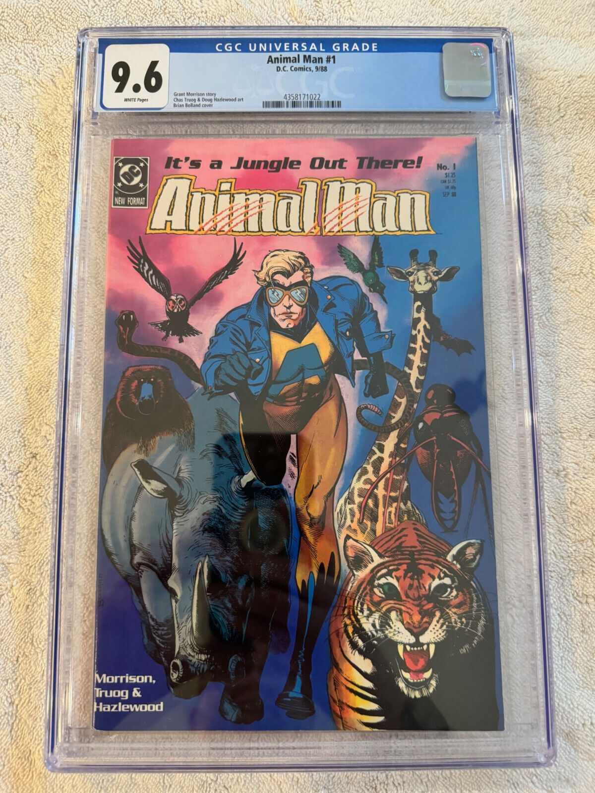 Animal Man #1 - CGC 9.6 - White Pages - DC Comics 1988