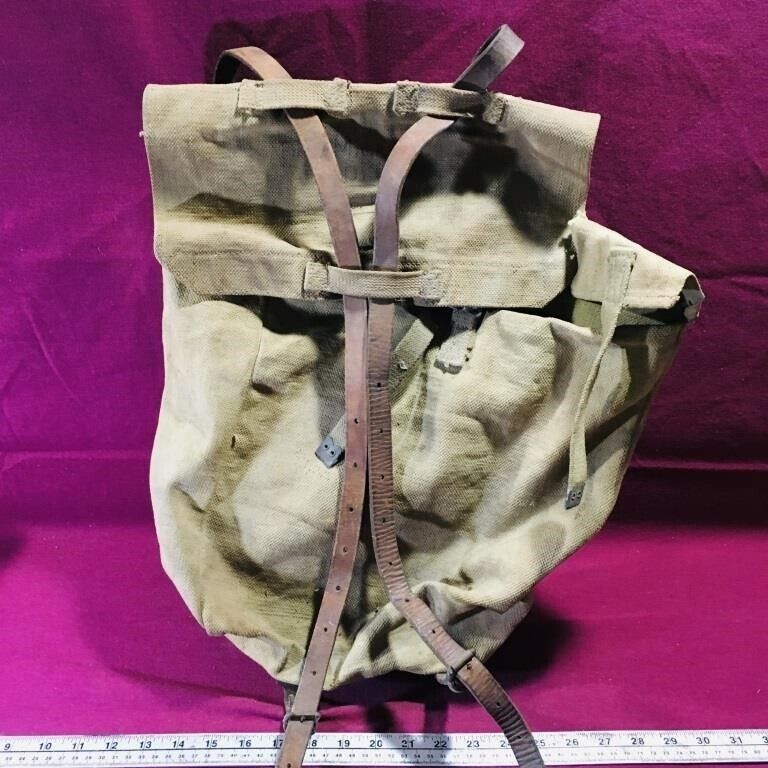 WWI Canadian backpack (Belonged To J. Magallan)