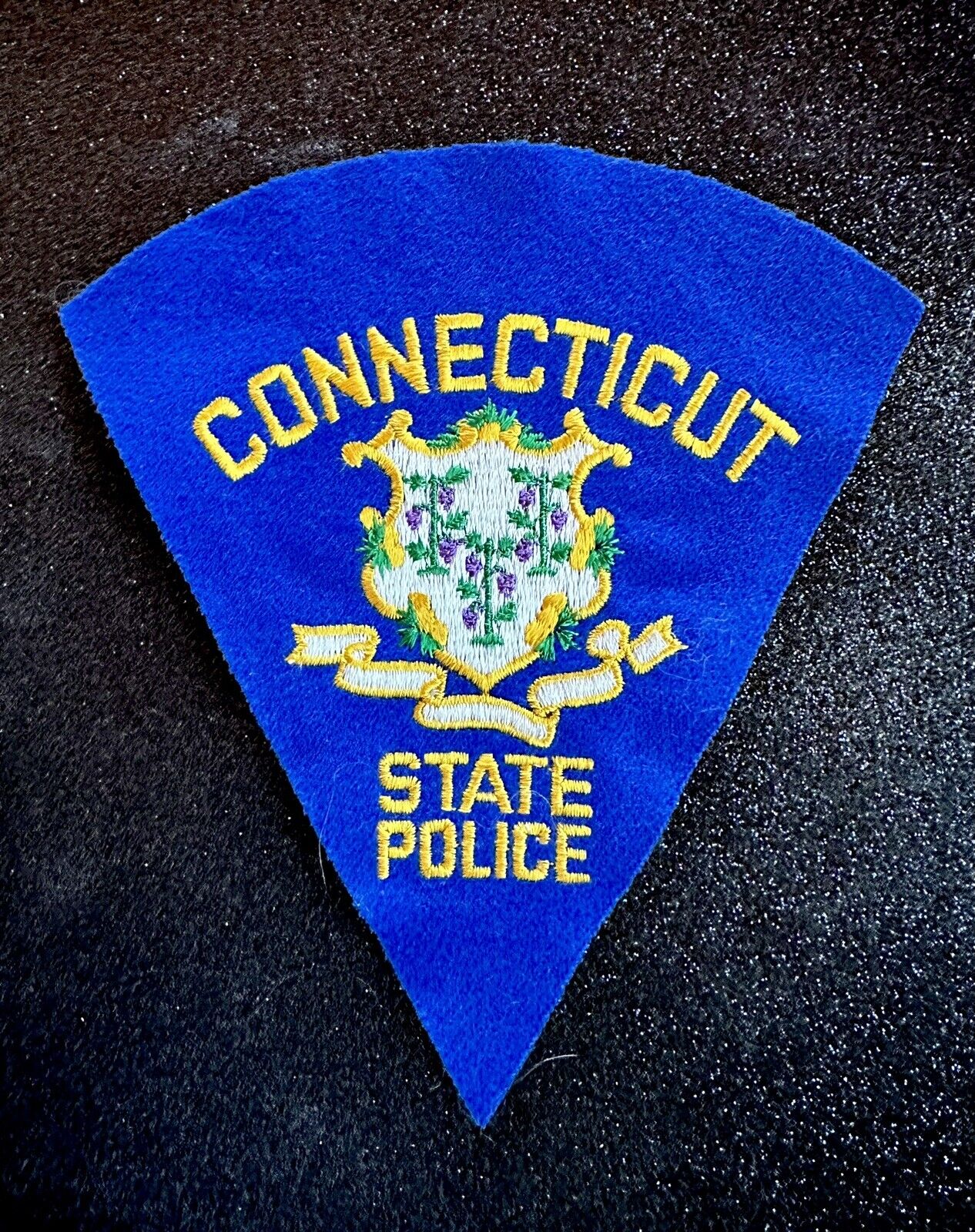 Connecticut State Police Shoulder Patch Cloth CN ~ Vintage ~ RARE