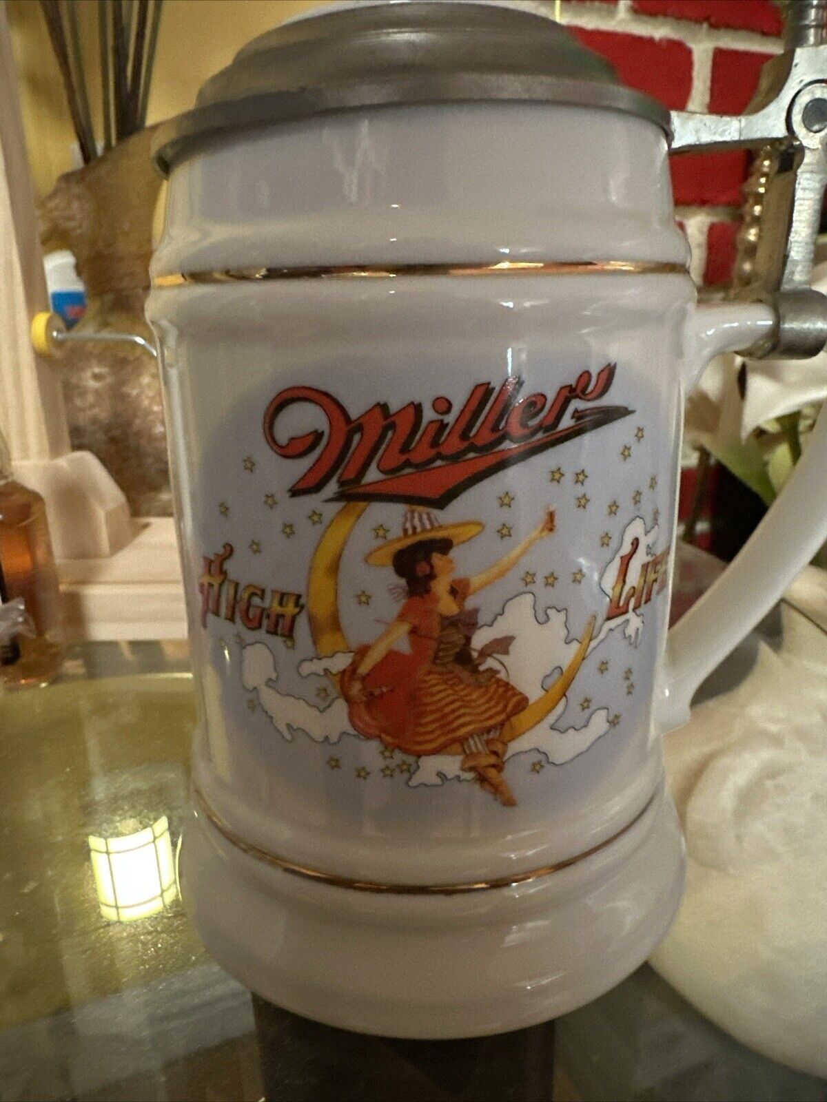 Miller High Life Girl In The Moon Stein (Replica)