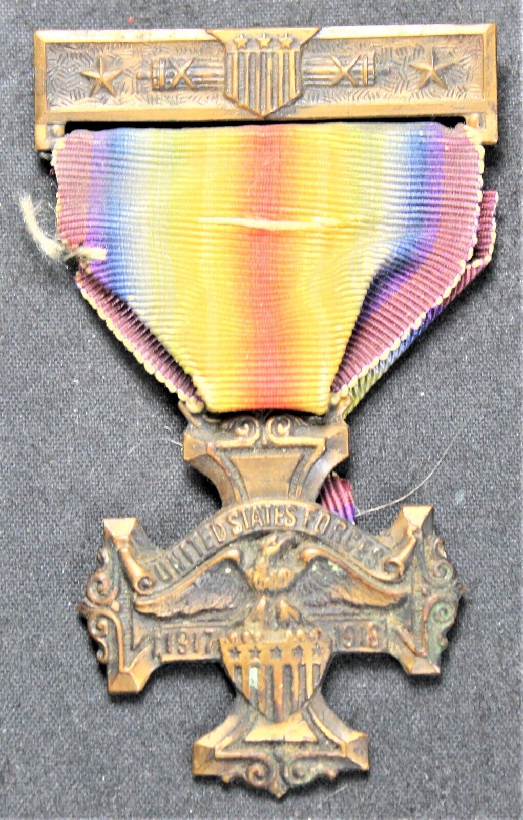 WW1 Service Medal Cross for Harrisonburg, VA - Rockingham County - US - Vintage