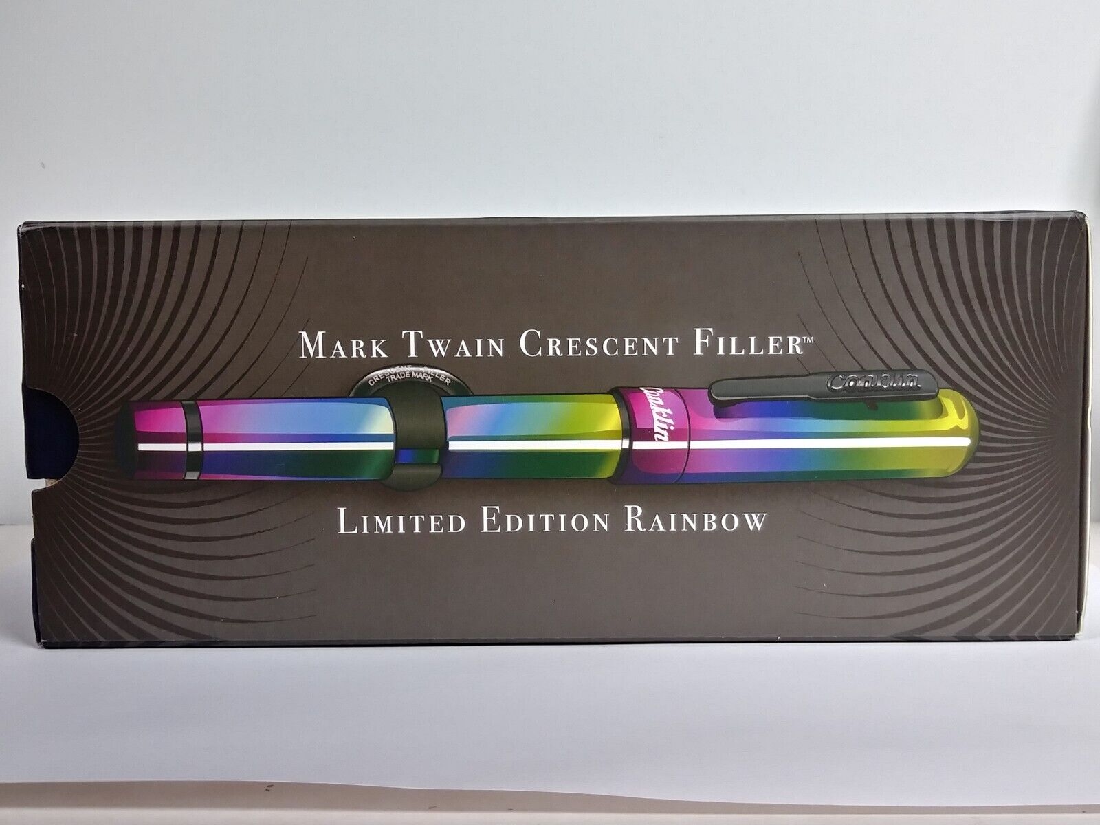 CONKLIN Mark Twain Rainbow Crescent Filler LE 721/1898 Fountain Pen Medium Nib