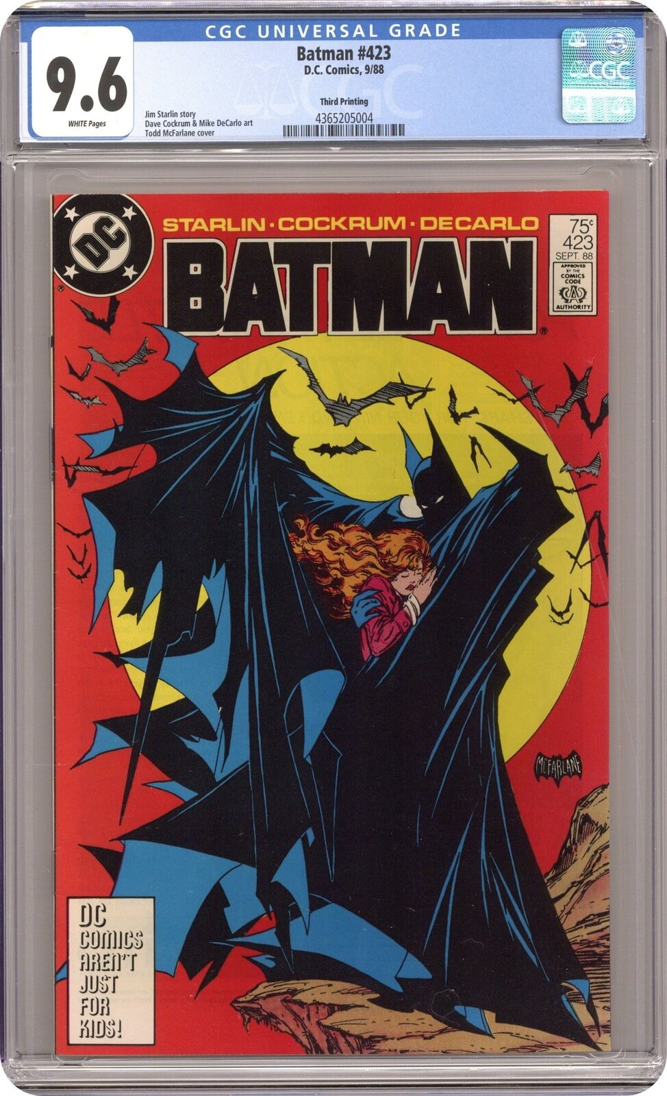 Batman #423 Reprint CGC 9.6 1988 4365205004