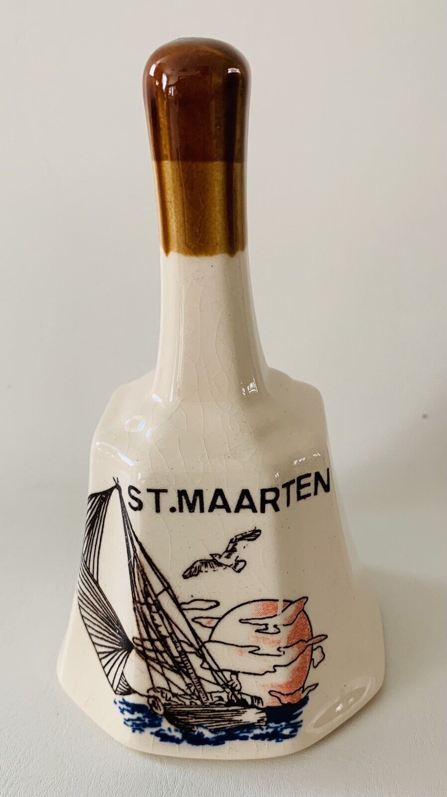 Vintage Ceramic St. Maarten N.A. Bell