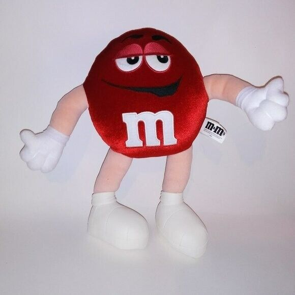 M&M Plush Stuffed Animal Red Collectors Mars