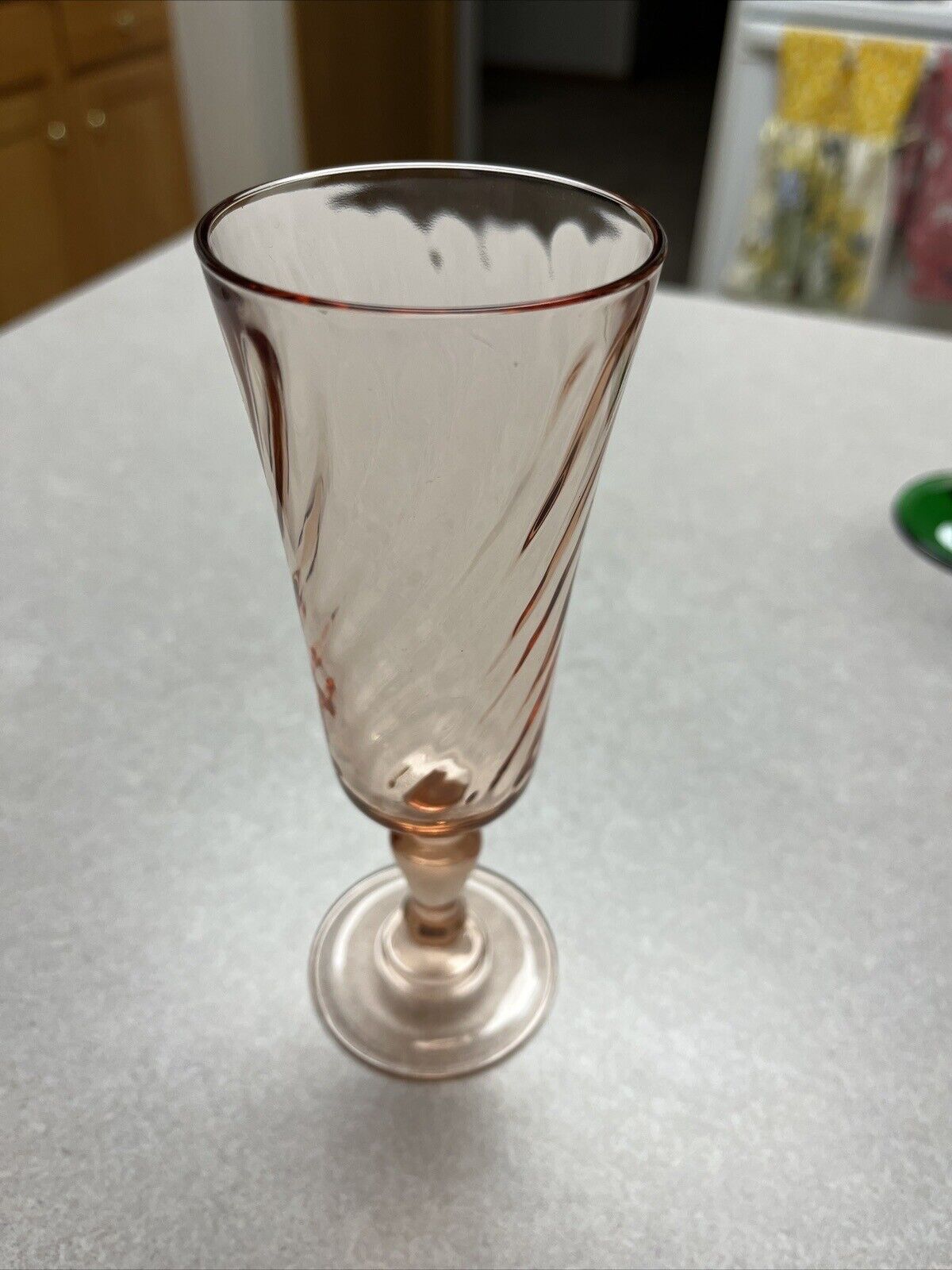 8 Pink champagne wine glasses France…very Pretty