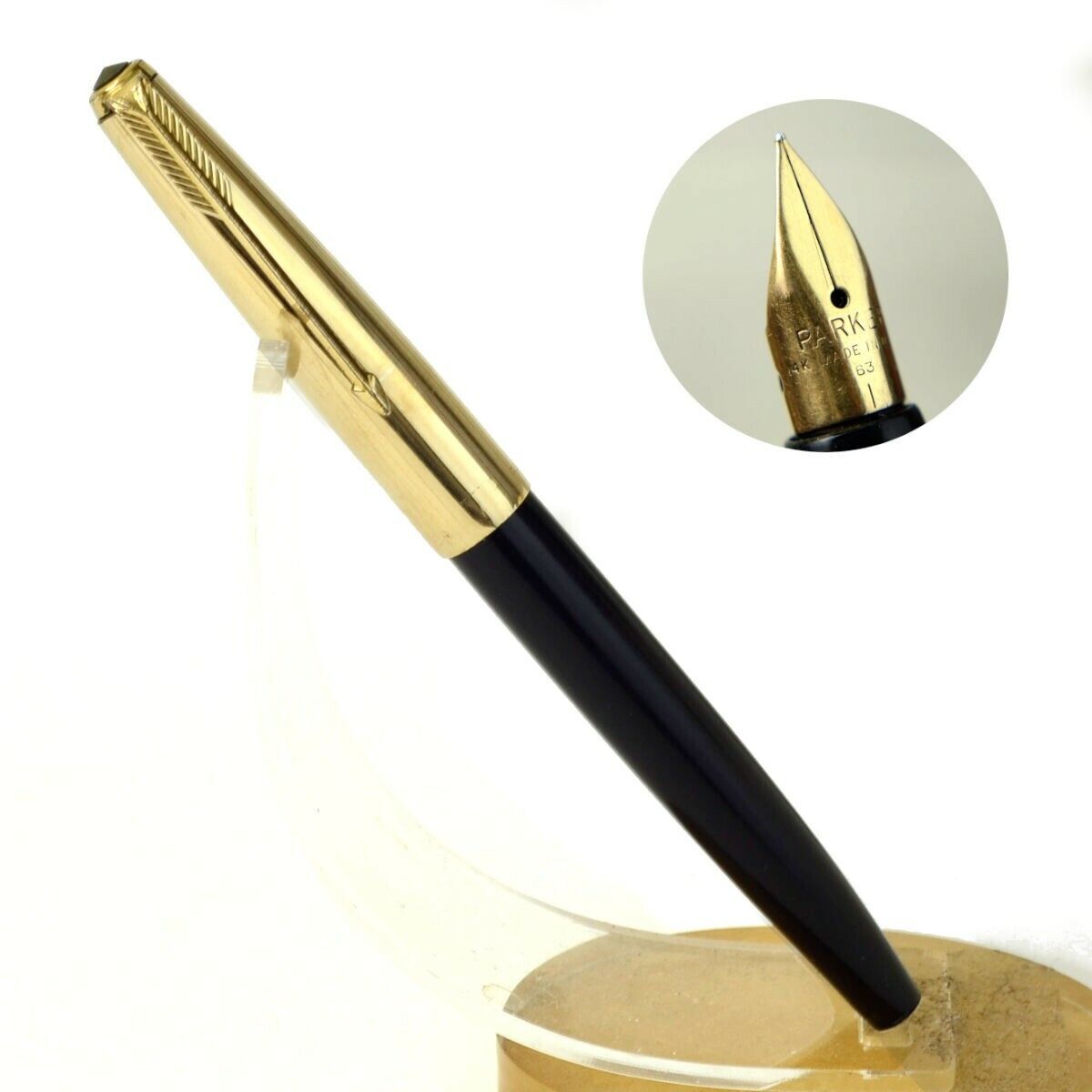 Vintage Parker VP fountain pen 14K gold F nib | clean Condition