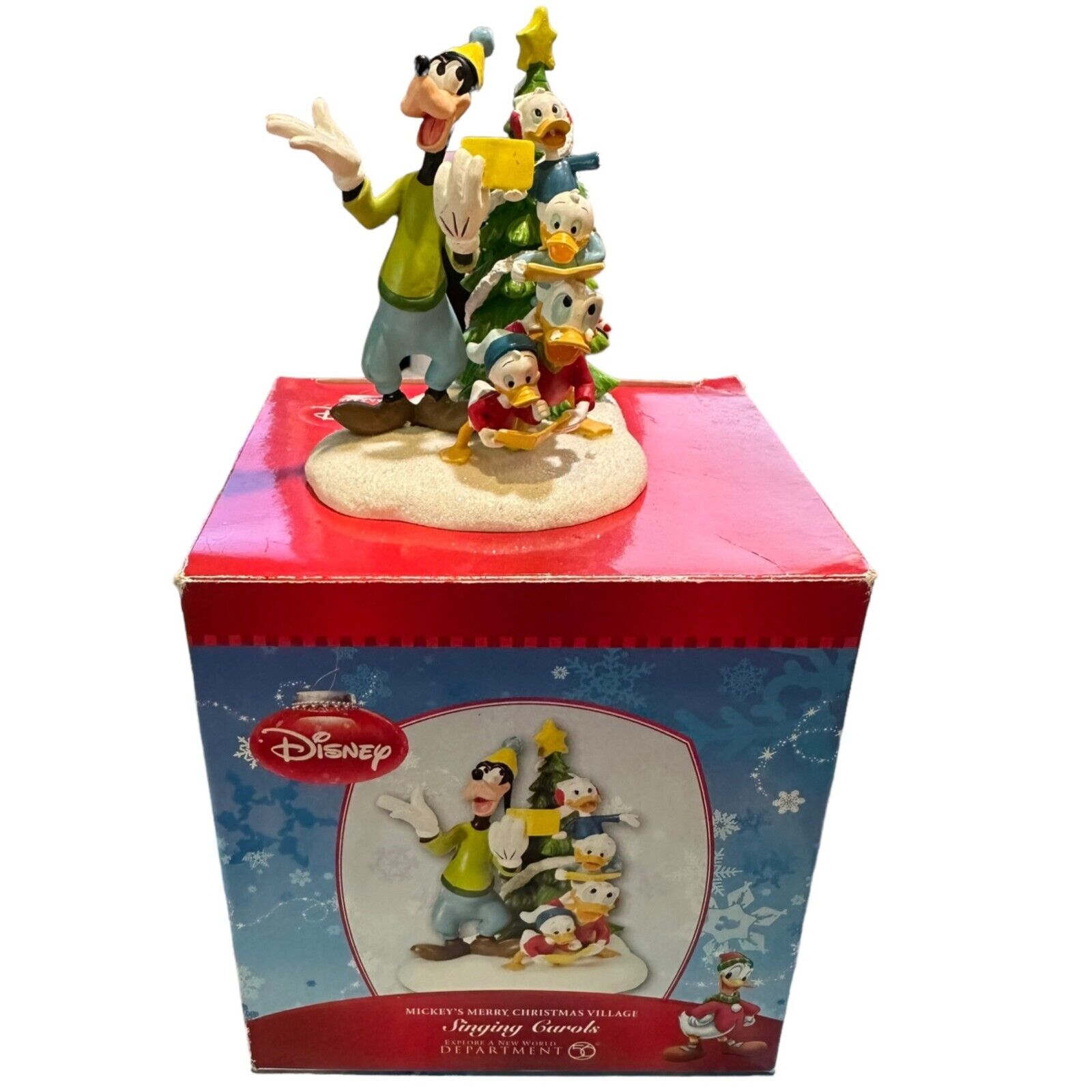 Dept 56 Disney Mickey\'s Merry Christmas Village Sing ing Carols Mickey & Friends