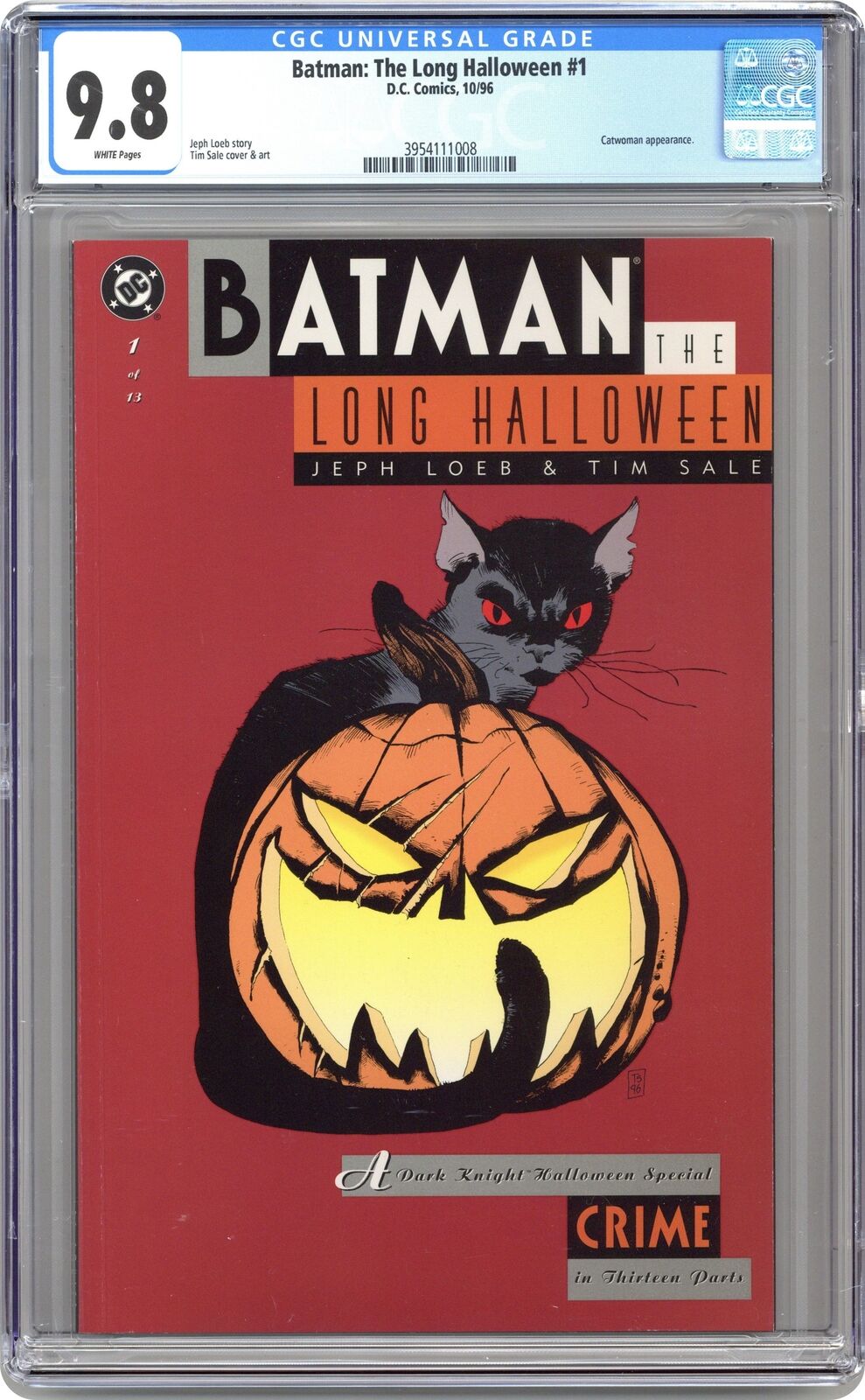 Batman The Long Halloween #1 CGC 9.8 1997 3954111008