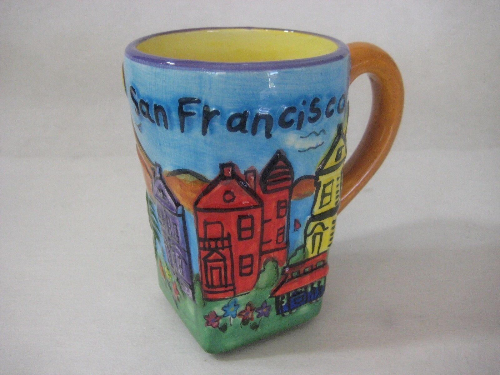Colorful 3D San Francisco City Buildings Souvenir Coffee Mug