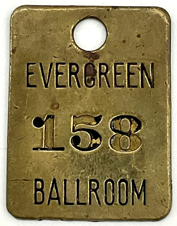 RARE Vintage Brass Evergreen Ballroom 158 Lacey Olympia WA Rock & Roll NW Music