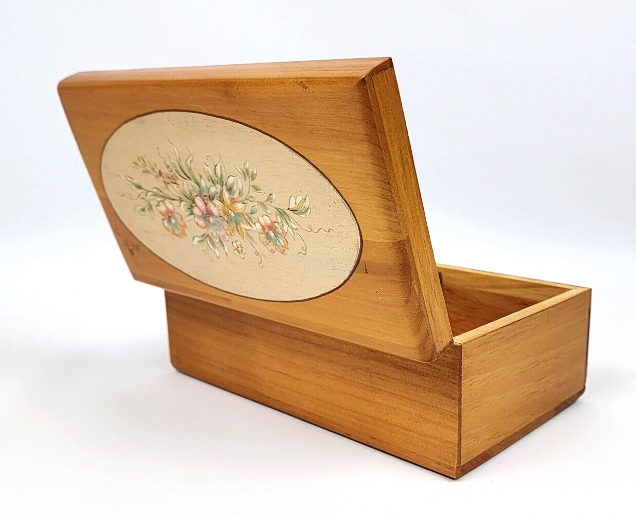 Lane Miniature Cedar Chest Keepsake Box with Floral Pattern and Lock ~ NO KEY