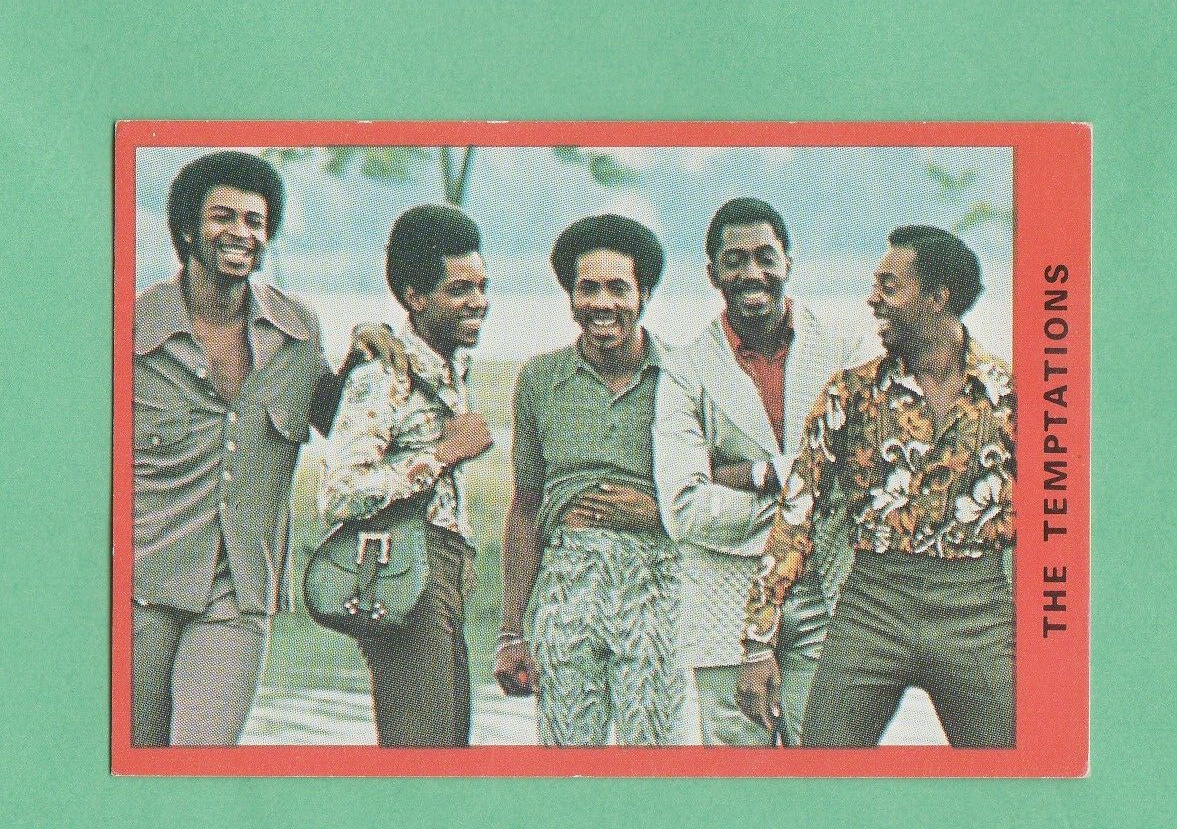 The Temptations   1972 Tip Top Pop Stars card  Rare